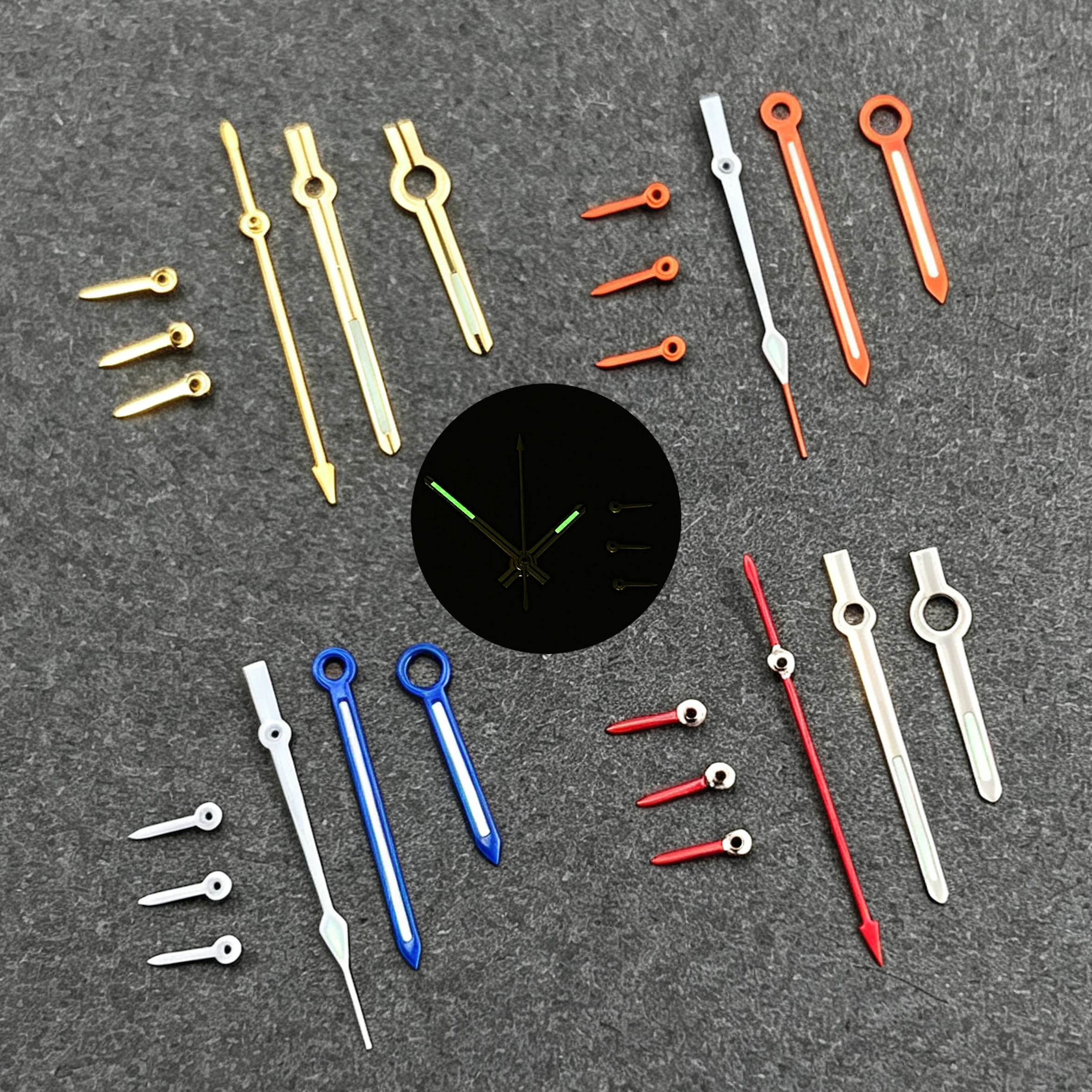 VK63 Timing Running Second 6 Pins Watch Hands High Quality Green Luminous For VK63 VK64 Quartz Movement Men's Watch Part