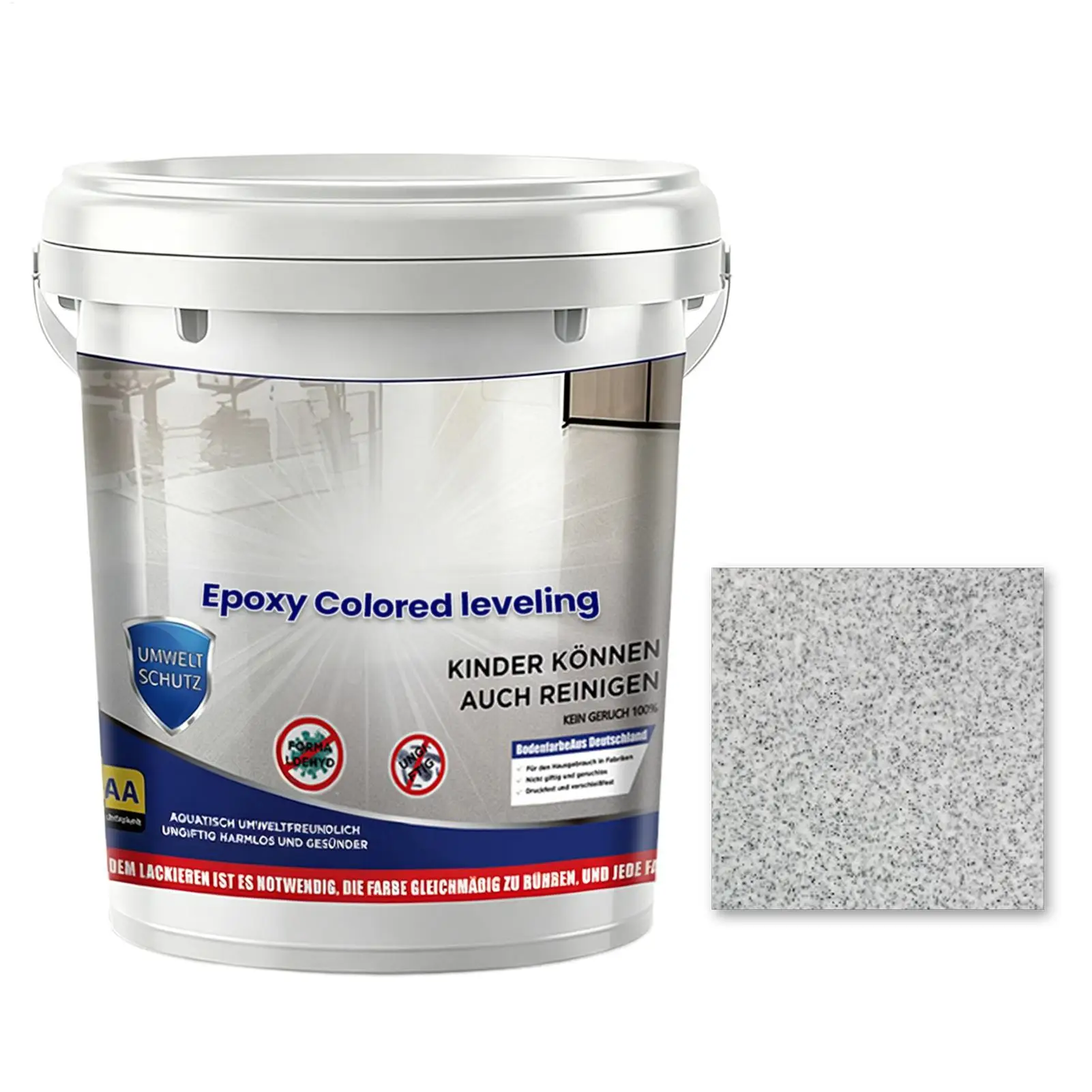 500ML High-Gloss Marble Effect Epoxy Floor Coating Waterproof Stain Resistant Abrasion Resistant SelfFlowing Epoxy Color Sand