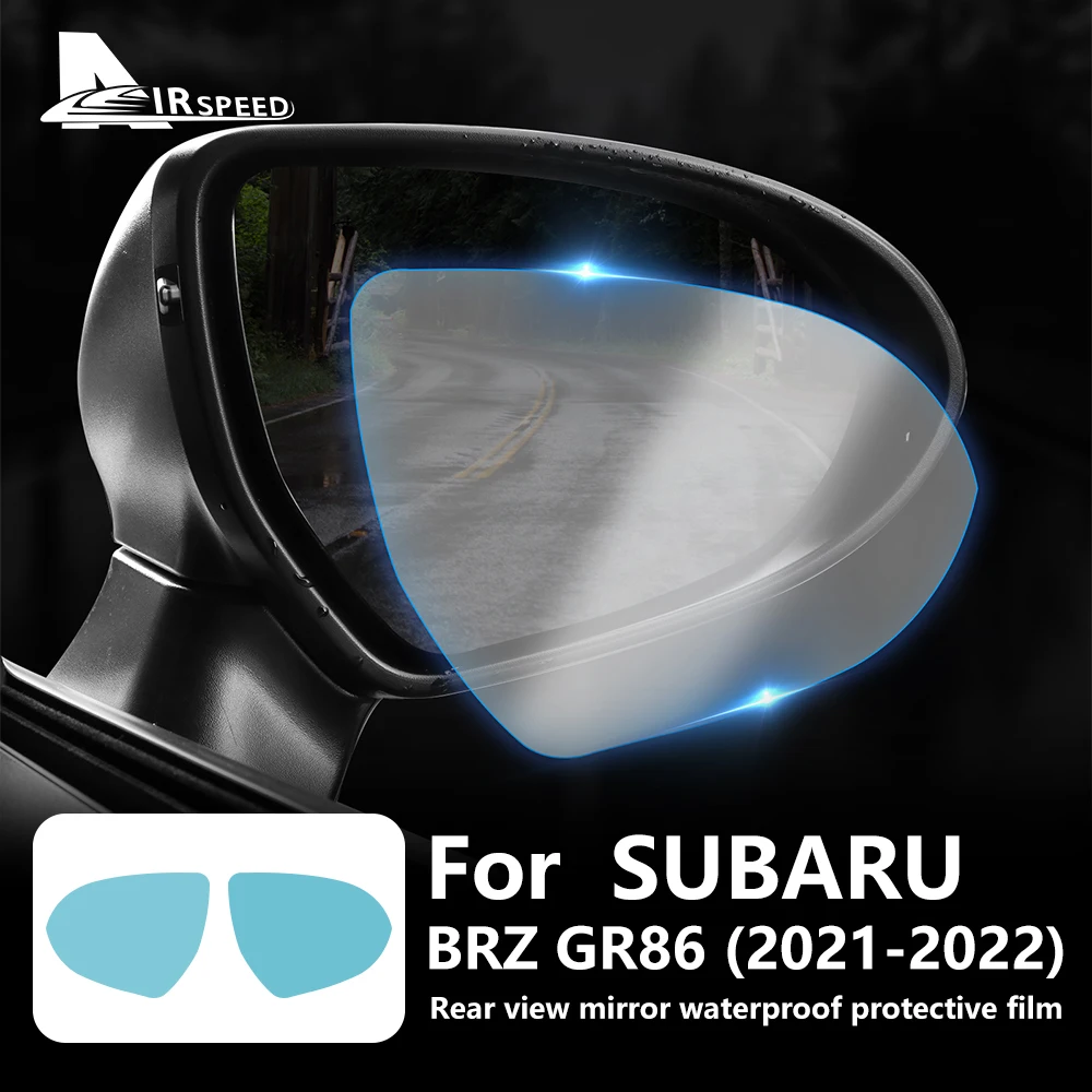 

Водонепроницаемая пленка для автомобильного зеркала заднего вида для Subaru BRZ, Toyota GR86 2021, 2022, 2023, 2024, прозрачное противотуманное антибликовое стекло