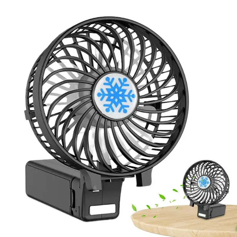 Portable Fan Foldable Personal Fan Hand Held Travel Fan Foldable With 3 Speed Portable Intelligent Battery Powered Hand Fan For