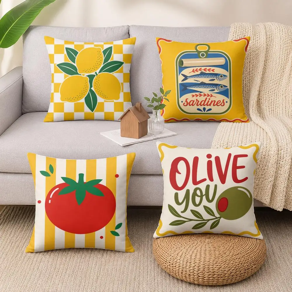 Mediterranean Bistro Cushion Cover Luxury Soft Plush Short Fur Cushion Case Warm Cozy Sofa Bed Decorative Home