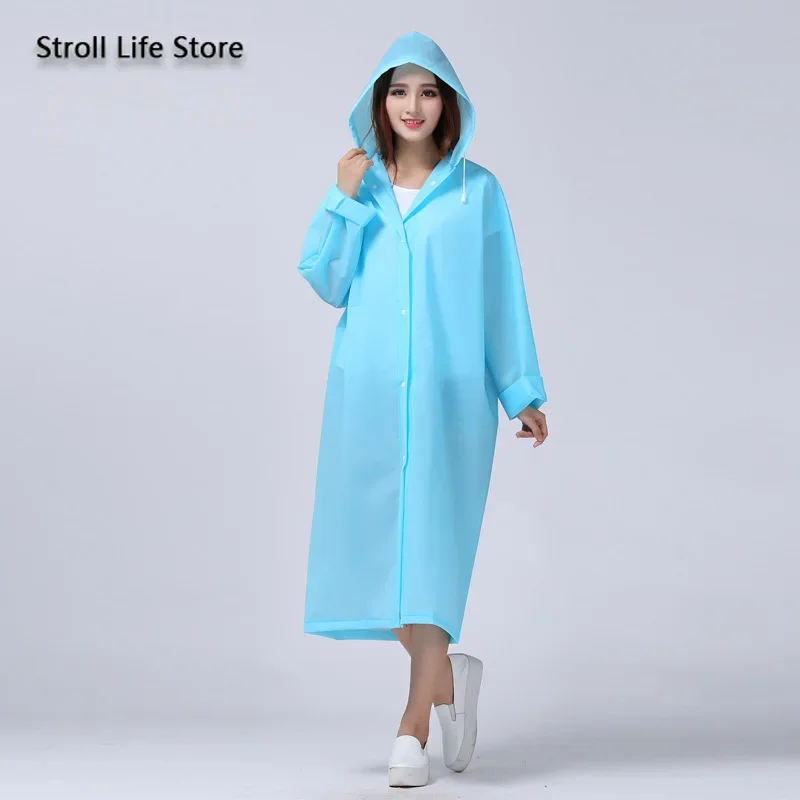 Outdoor Adult Raincoat Women Yellow Translucent Plastic Suit Rain Poncho Clear Rain Coat Waterproof Gabardina Mujer Rain Gear