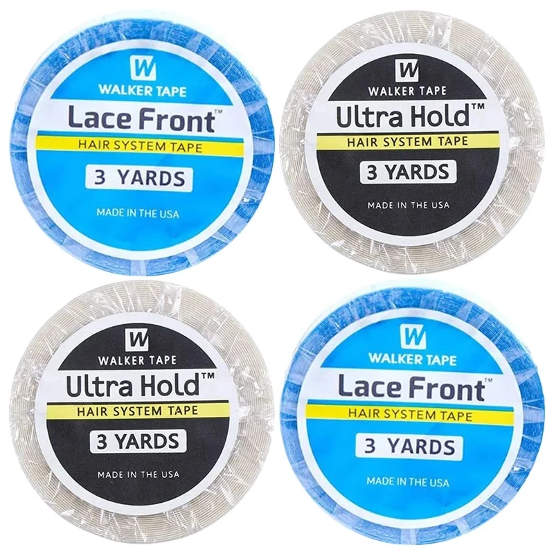 

1X3 Yards Walker Tape Lace Front Wig Tape Waterproof No-Shine Double Sided Adhesive Tape Hair System For Hair Extension Frontal