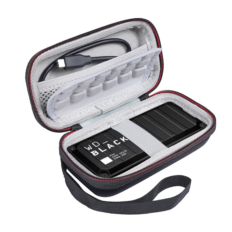 ZOPRORE หัว EVA กระเป๋าเดินทางกระเป๋าซิปกระเป๋าสําหรับ WD_BLACK 1TB P40 เกมแบบพกพาภายนอก Solid State Drive