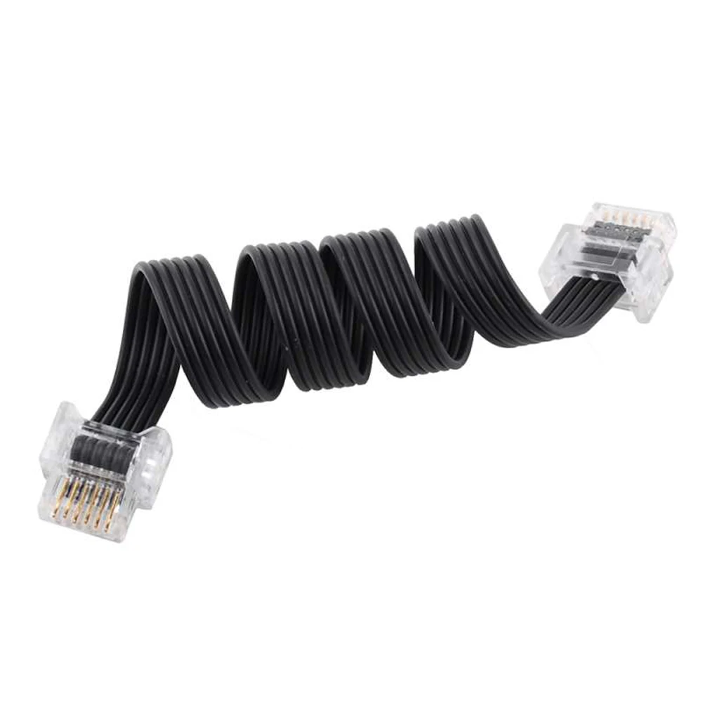 5PC MOC Power Functions Motor Connection Cable for WE-DO 2.0 Extension Cord Repair Wire 6P6C Crystal Metal Head Connector Socket