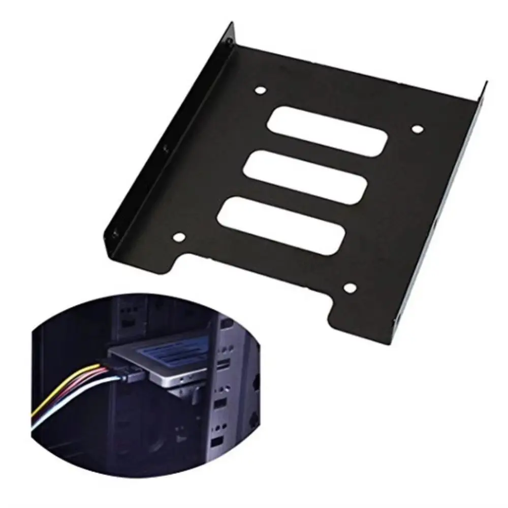 New 2.5 Inch To 3.5 Inch Hard Drive Adapter Heat Dissipation Dock SSD HDD Holder Metal Durable Mounting Adapter Bracket