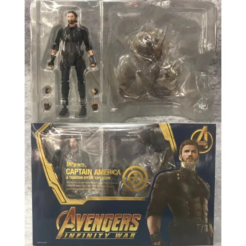 

16.5cm Superhero Captain America Deluxe Doll Joint Activity Figurine Collection Accessories Anime Movie Peripheral Model Gift