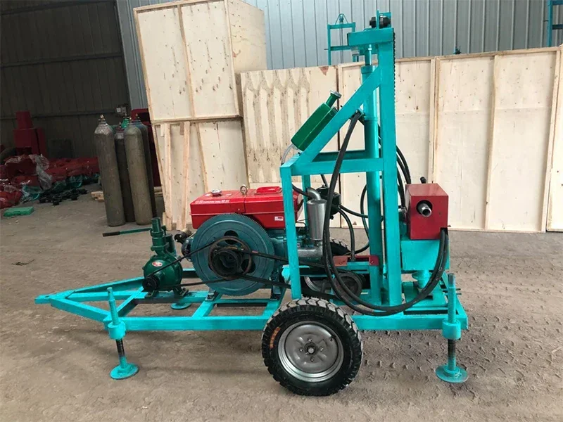 Portable Hydraulic Trailer HF150D Agricultural irrigation system Water Well Drilling Rig for Sale