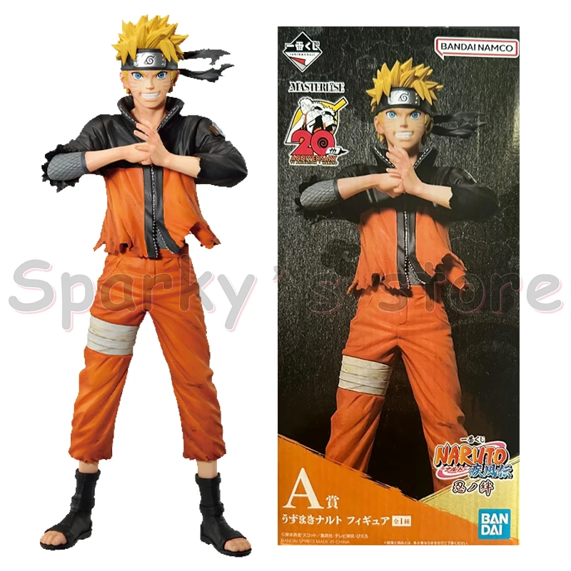 Bandai Original Ichiban KUJI NARUTO Anime Figure Uzumaki Naruto Uchiha Sasuke Gaara Action Figure Toys for Kids Birthday Gifts