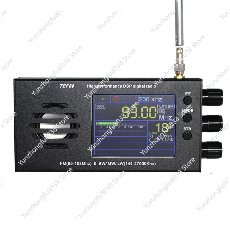 

3.2 Inch LCD Screen TEF6686 DSP Digital Radio Receiver FM(65-108Mhz)&SW/MW/LW(144-27000Khz) with Battery HOT