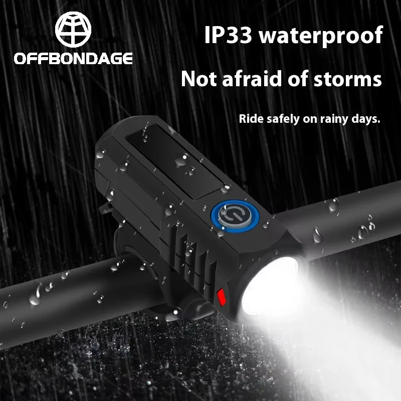 Cycling Bicycle Light With USB Charging Night Riding Headlight For Outdoor Cycling, Long-lasting Warning Light Mountain Bike