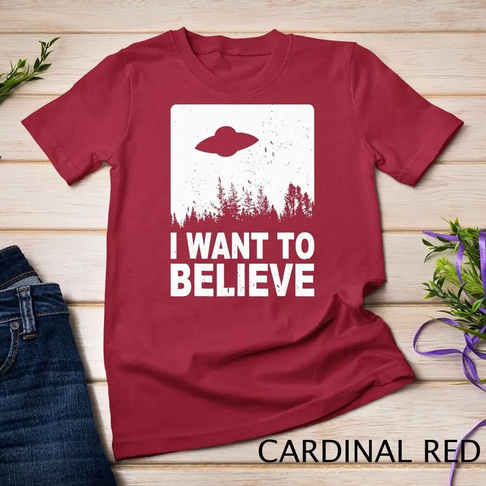 I Want To Believe T-Shirt I Aliens UFO Area 51 Roswell T-Shirt Unisex T-shirt