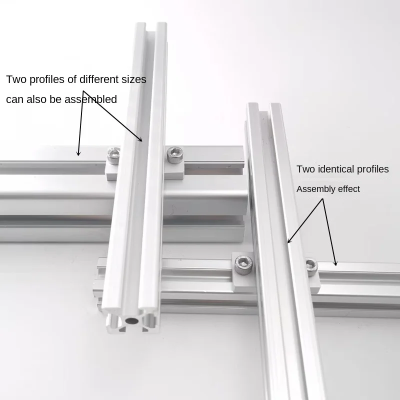 CNC Aluminum Profile Right Angle Connecting Plate Conversion 2020/3030/4040/6080 inside Built-in Docking Reinforcement Plate