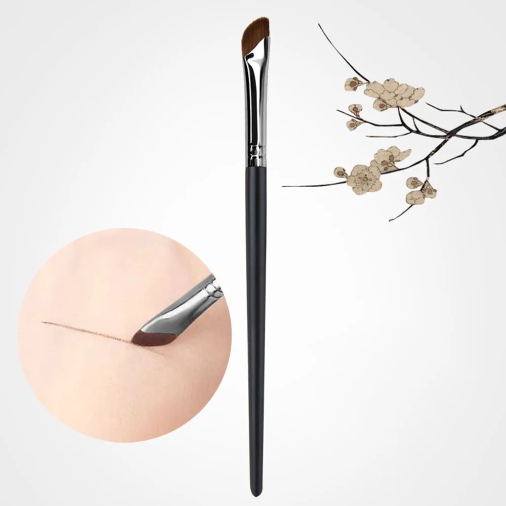 OVW Sickle Eyeliner Brush Ultra Thin Fine Oblique Angle Makeup Brush For Liquid Eyeliner Brush Angle Eyebrow Brush Beauty Tool