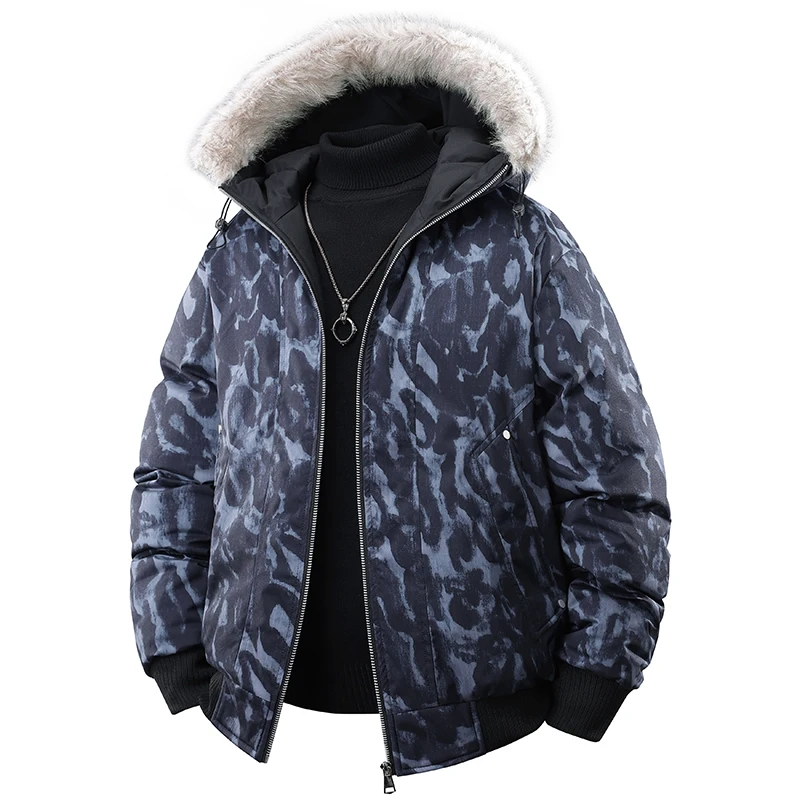 Verdicken Warme Mit Kapuze Männer Parkas Outdoor-Mode Winddicht Männliche Kleidung Qualität Komfortable Zipper Oberbekleidung Winter Casual Trend