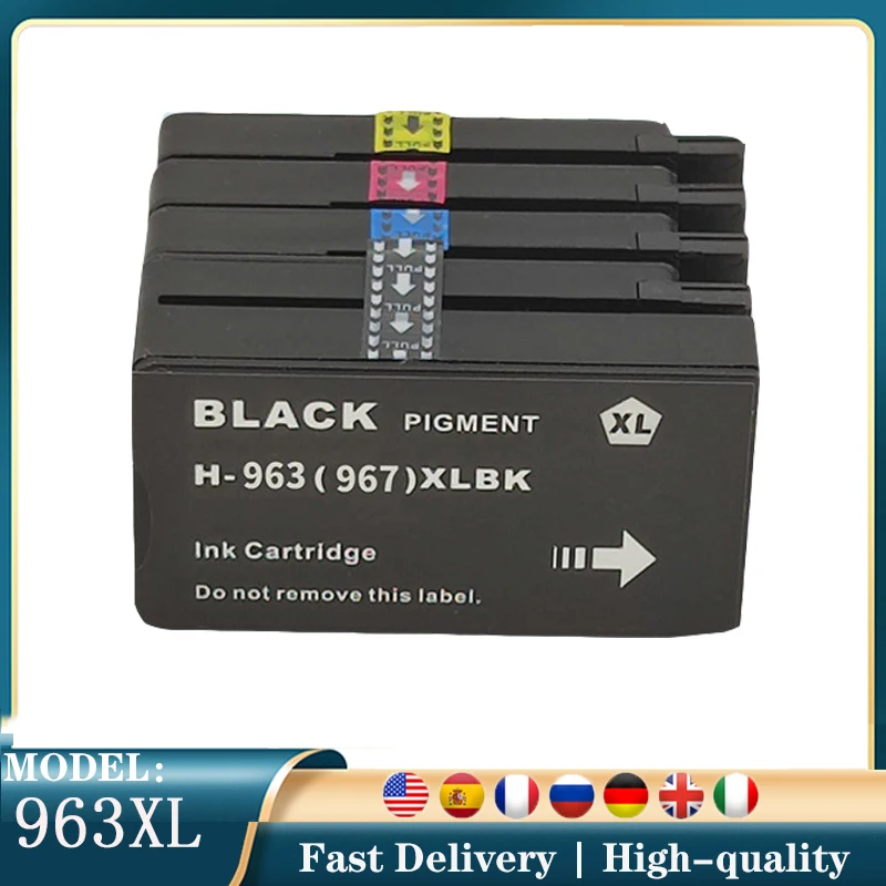 

963XL 967XL 963 967 For HP963 967XL Remanufactured Color Inkjet Ink Cartridge for HP OfficeJet Pro 9010 9015 Printer