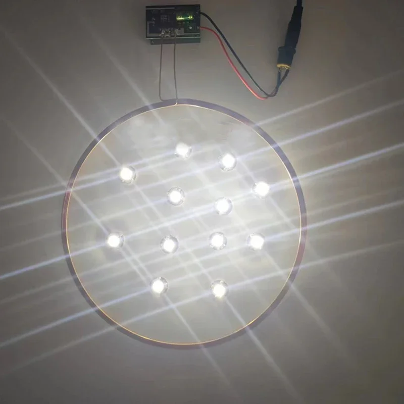 Imagem -02 - Transmissor de Alimentação sem Fio 10cm Distância Bobina Indução Receptor 1w Lâmpada Led Modelo Faça Você Mesmo Cena Iluminação dc 24v 2a