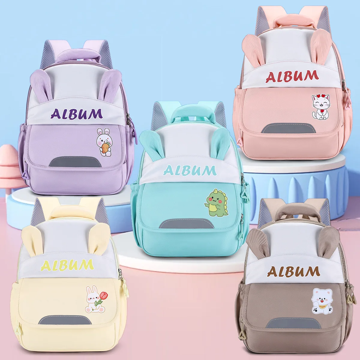 Lightweight Large Capacity Children's Schoolbag Double-Shoulder Backpack for Kids Children's Schoolbag Backpack