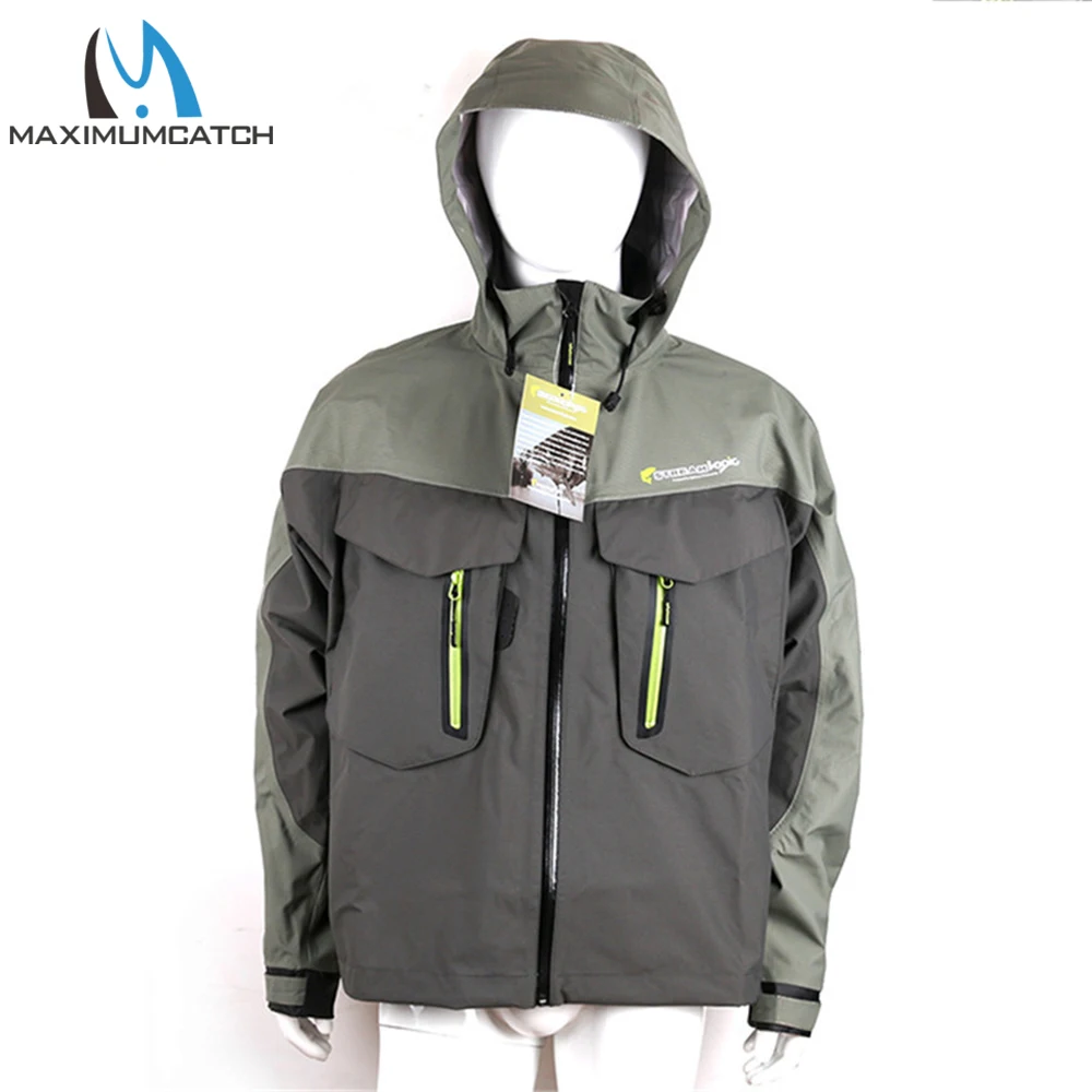 Maximumcatch Waterproof & Breathable Fly Fishing Wading Jacket - Outdoor Wader Coat for Men Size M/L/XL