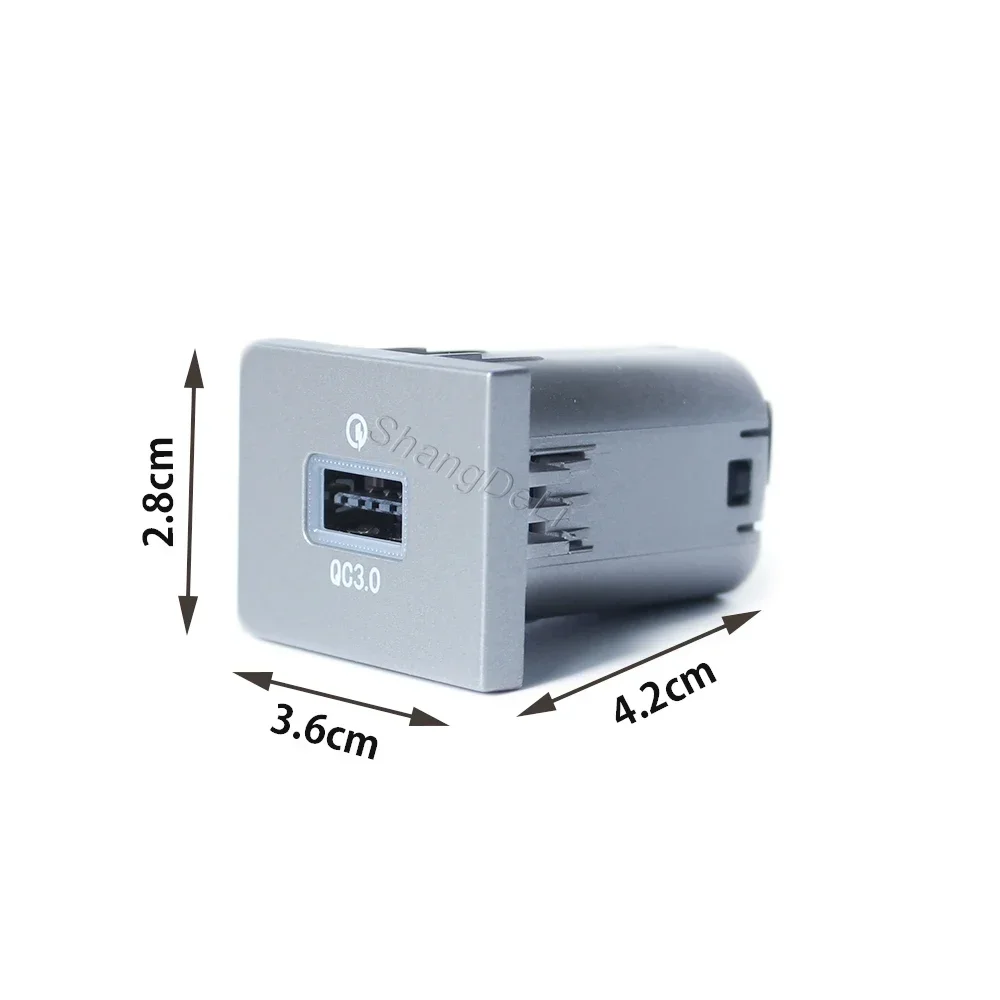 12V/24V Car USB Charger PD Quick Charge QC3.0 For Ford Focus 2 mk2 2009 2010 2011 Accessories Auto Phone Charging Adapter Button