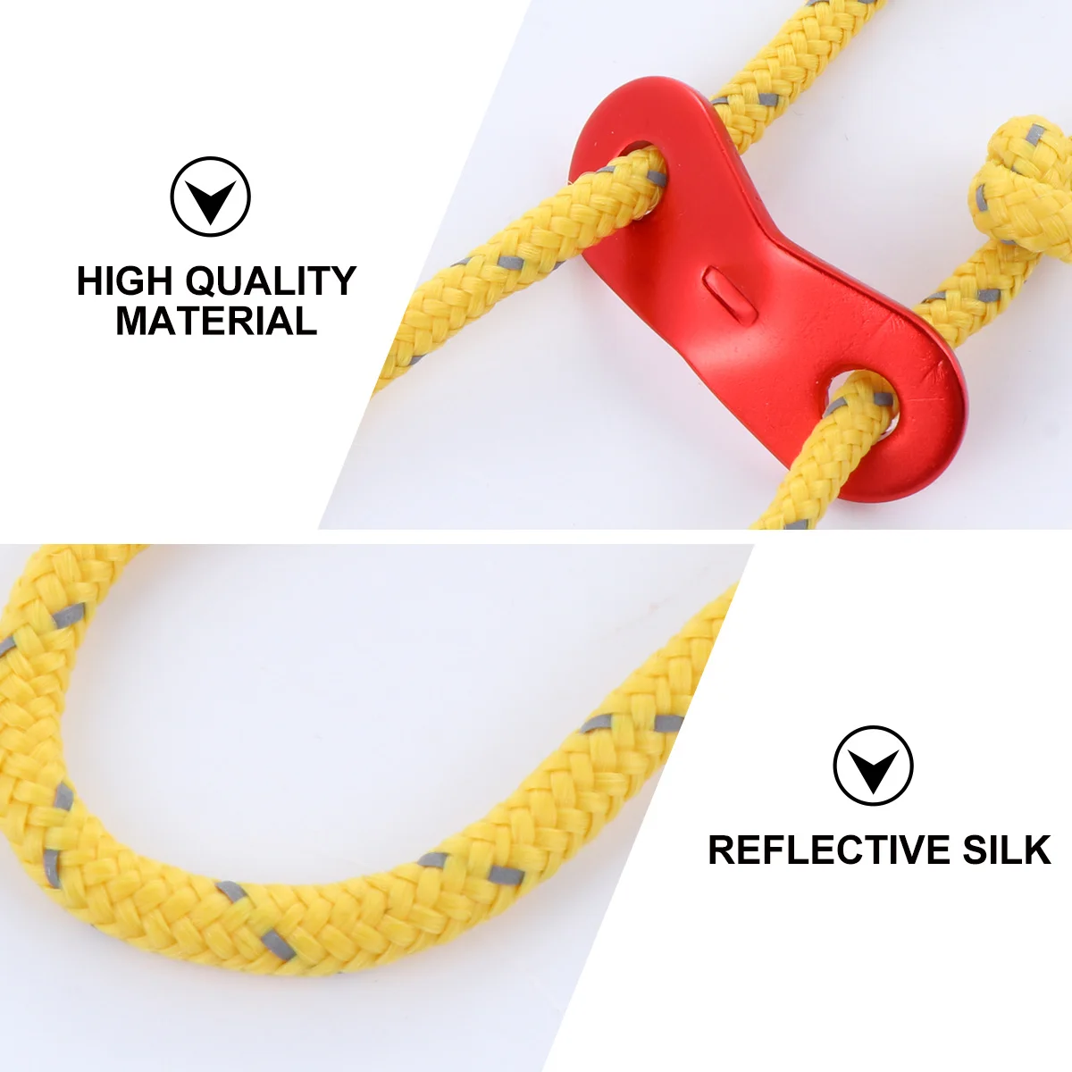 

3Pcs Camping Reflective Rope Windproof Tent Guyline Strong Durable Lightweight Tent Accessories Camping Reflective Rope