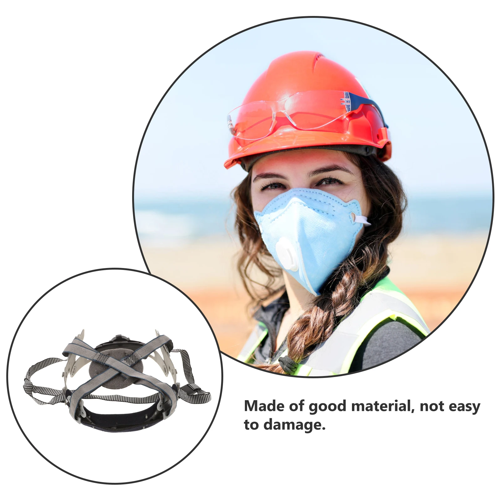 Sturdy Hard Hat Liner Replacement Fine Workmanship High Durability Foldable Design Hard Hat Accessories for Use