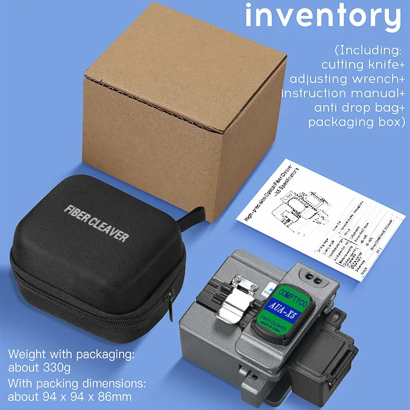 AUA-X5 COMPTYCO Hoge Precisie Vezelmes FTTH Koude Hot Melt Verbinding Optische Vezelkabel Snijmes 16-Gezicht Blade