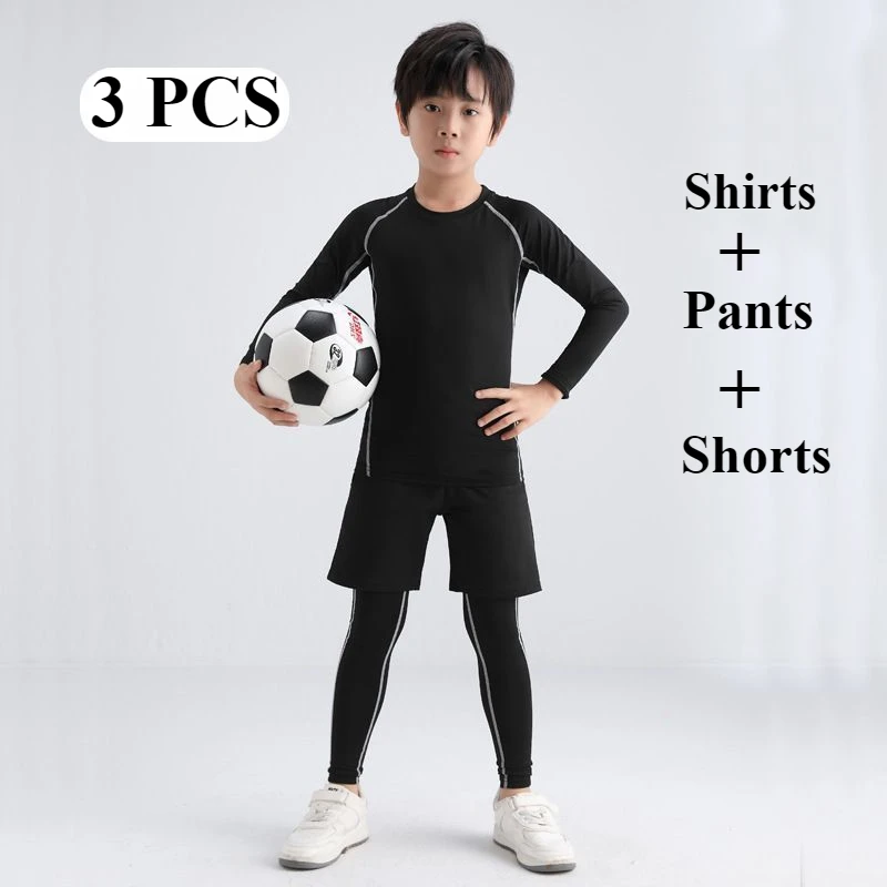 

Детский тренировочный спортивный костюм 2025 года, комплекты для бега из 3 предметов, одежда для бега для баскетбола и футбола для девочек, весенние спортивные комплекты для бега в тренажерном зале