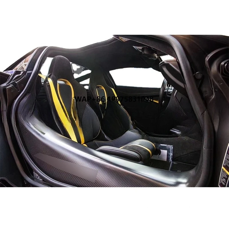 

Real Carbon Fiber Side Door Sill Welcome Door Pedals Plate Guards for McLaren 720s Auto Accessories