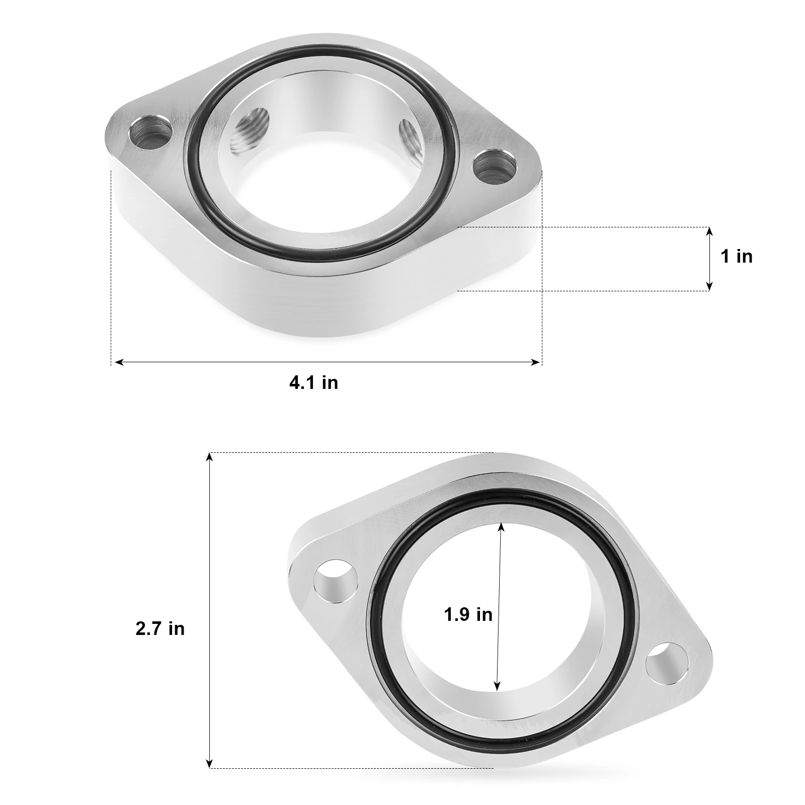 Espaçador do alojamento do termostato, para a entrada Brodix HV Series, motor Chevy SBC e BBC V8