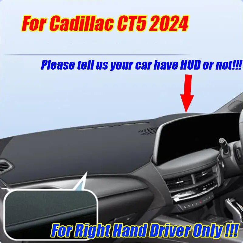

RHD Leather Dashboard Cover Dash Protector Pad Mat For Cadillac CT5 2024