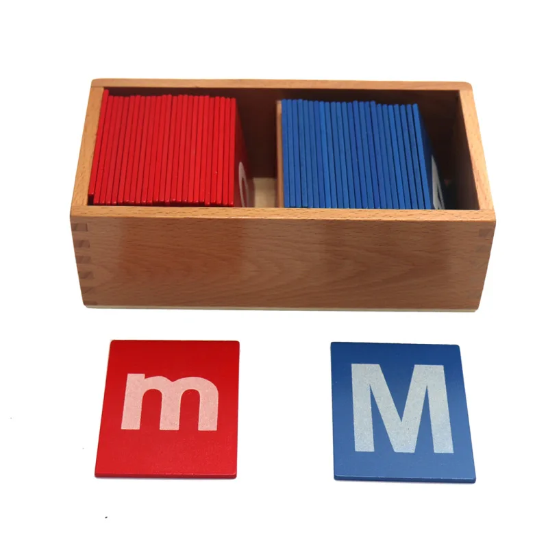 

Early education tools Children Red Blue Alphabet Version Uppercase Lowercase English Alphabet Wooden Jigsaw Puzzle Toys