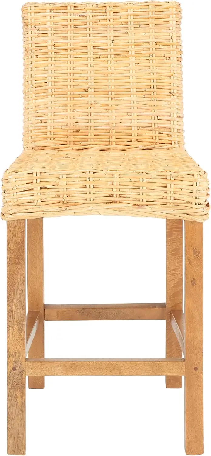 Home Tobie Natural Rattan 24-inch Counter Stool