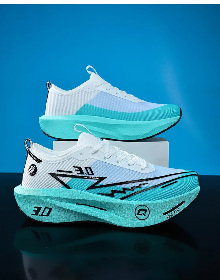 Herren-Laufschuhe mit Carbonplatte, speziell für Marathonläufe, atmungsaktive, leichte Sportschuhe, bequeme Damen-Sneaker. – Detail 19