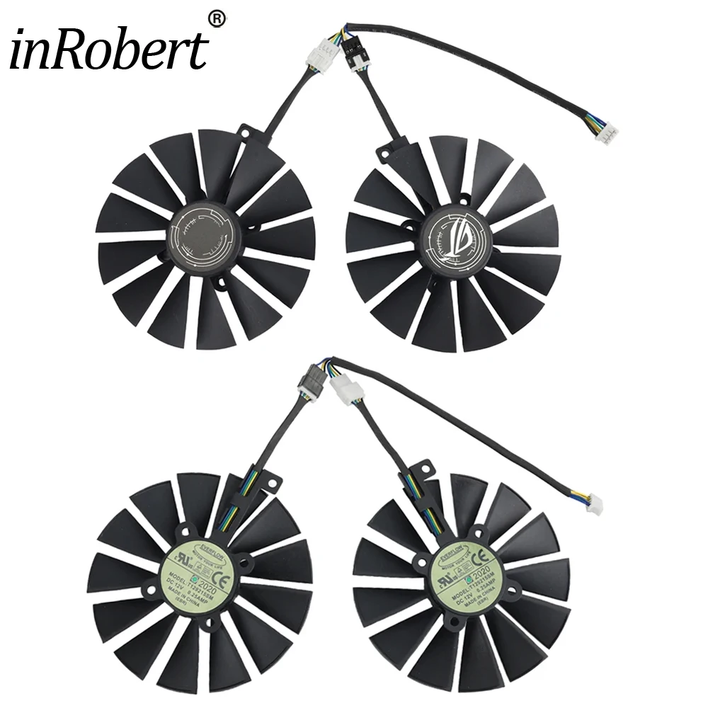 For ASUS STRIX RX 470 580 570 GTX 1050Ti 1070Ti 1080Ti T129215SM 95MM Graphics Card Cooler Fan Replacement Parts