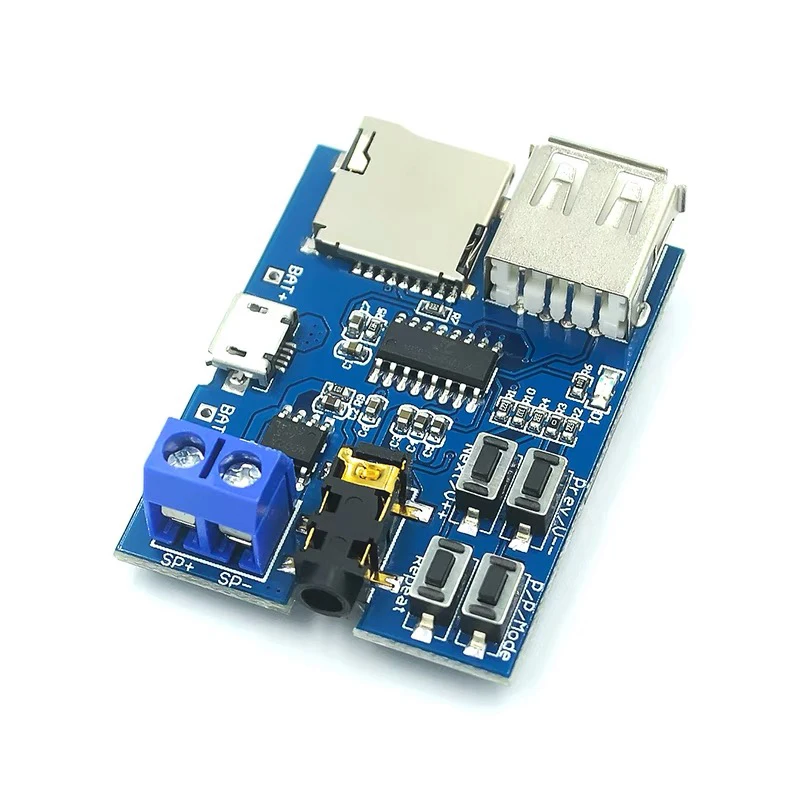 1PCS TF card U disk MP3 Format decoder board module amplifier decoding audio Player