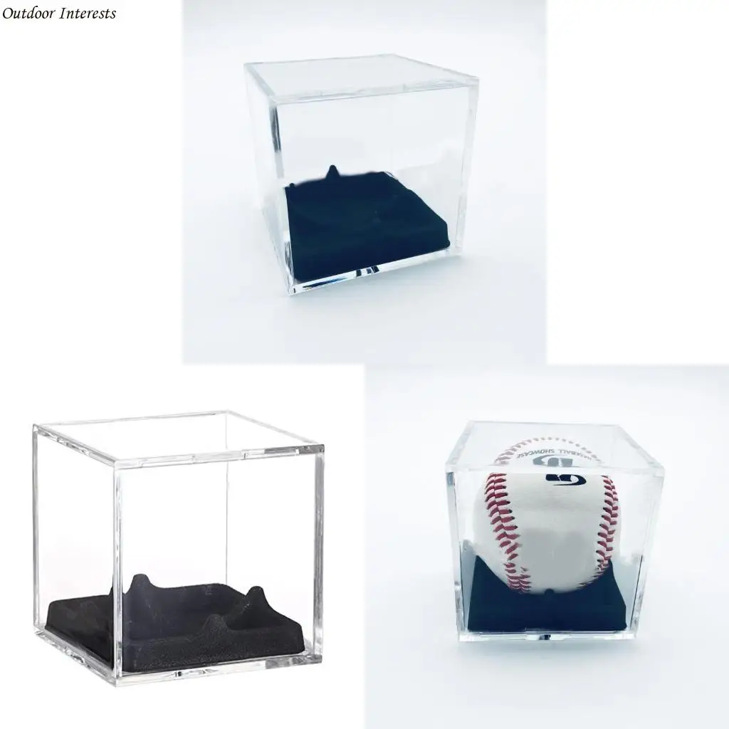 

Memorabilia Protector Case Baseball Display Case Clear Display Cube Acrylic Baseball Holder Baseball Storage Box 400C