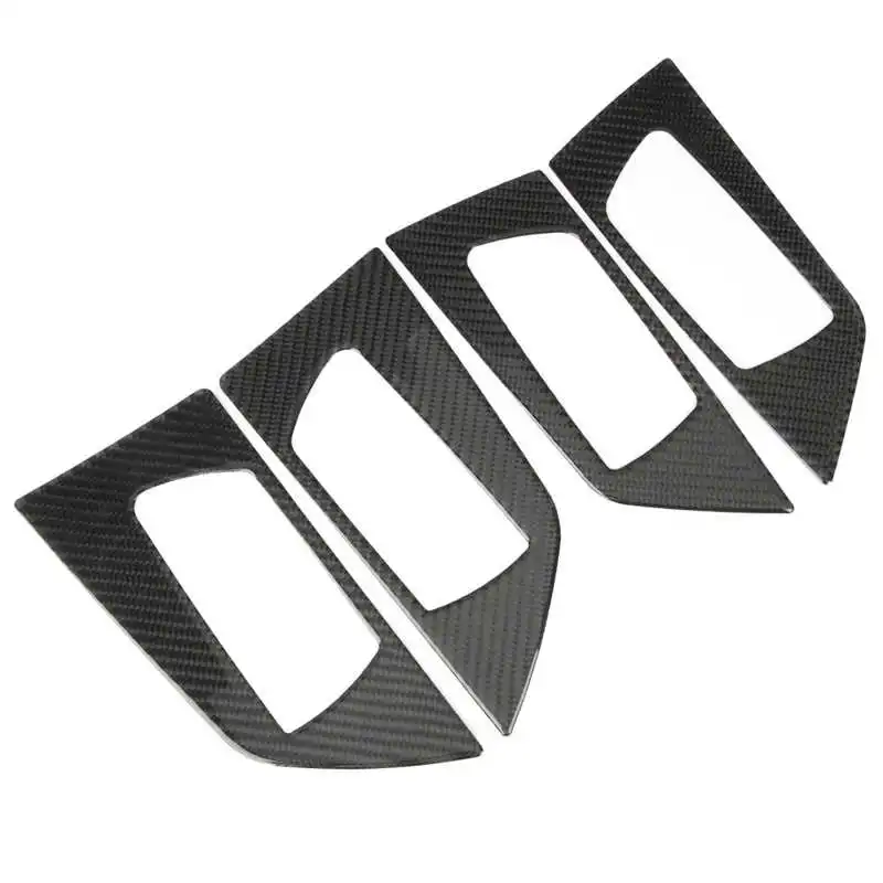 4pcs Car Carbon Fiber Inner Door Handle Bowl Trim Cover Stickers for RAV4 2015-2019 (Soft) Car style