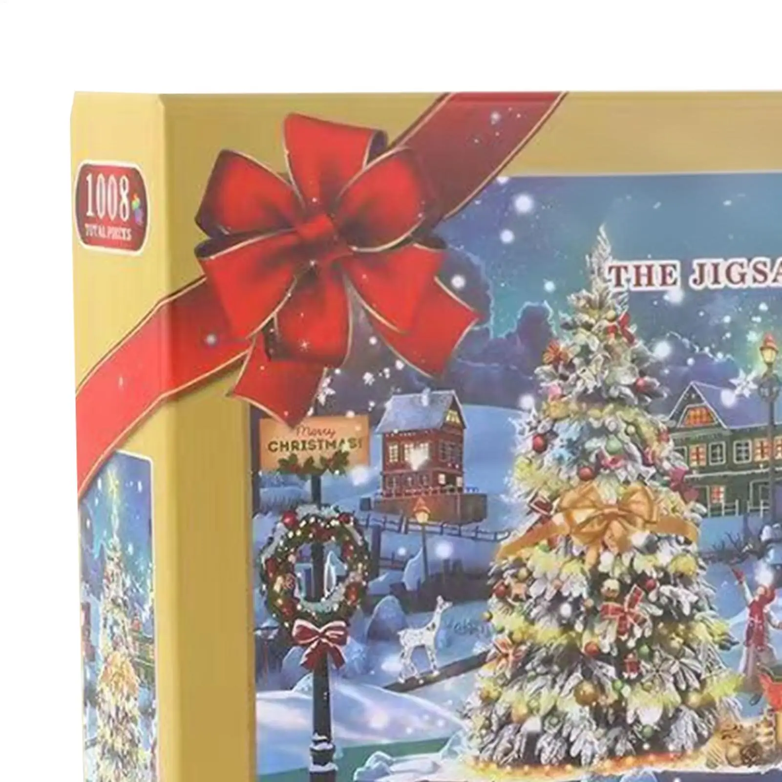 

Puzzle Advent 1008 Pieces Interactive Toy 24 Days Snow Scene Pattern Christmas Countdown Puzzle For Winter Festival Birthday