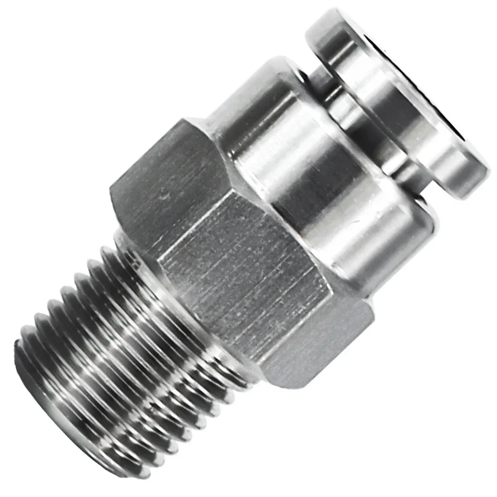 304 stainless steel metal PC pneumatic quick coupling 1/8 1/4 3/8 trachea hose connector air compressor fittings do not leak