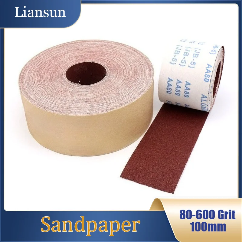1-Meter 80-600 Grit Tear-Off Sanding Rolls And Sanding Belts JB-5 Woodworking, Furniture, And Metal Polishing And Grinding
