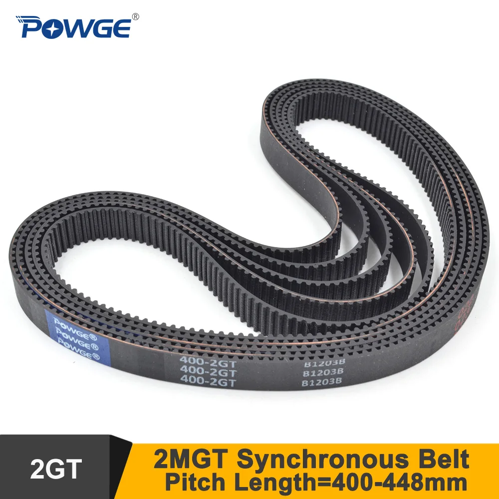 POWGE 400 406 410 420 426 428 430 436 440 444 448 2GT Timing Belt W=6/9mm 2MGT Synchronous Belt Linear Drive With Linear Motion