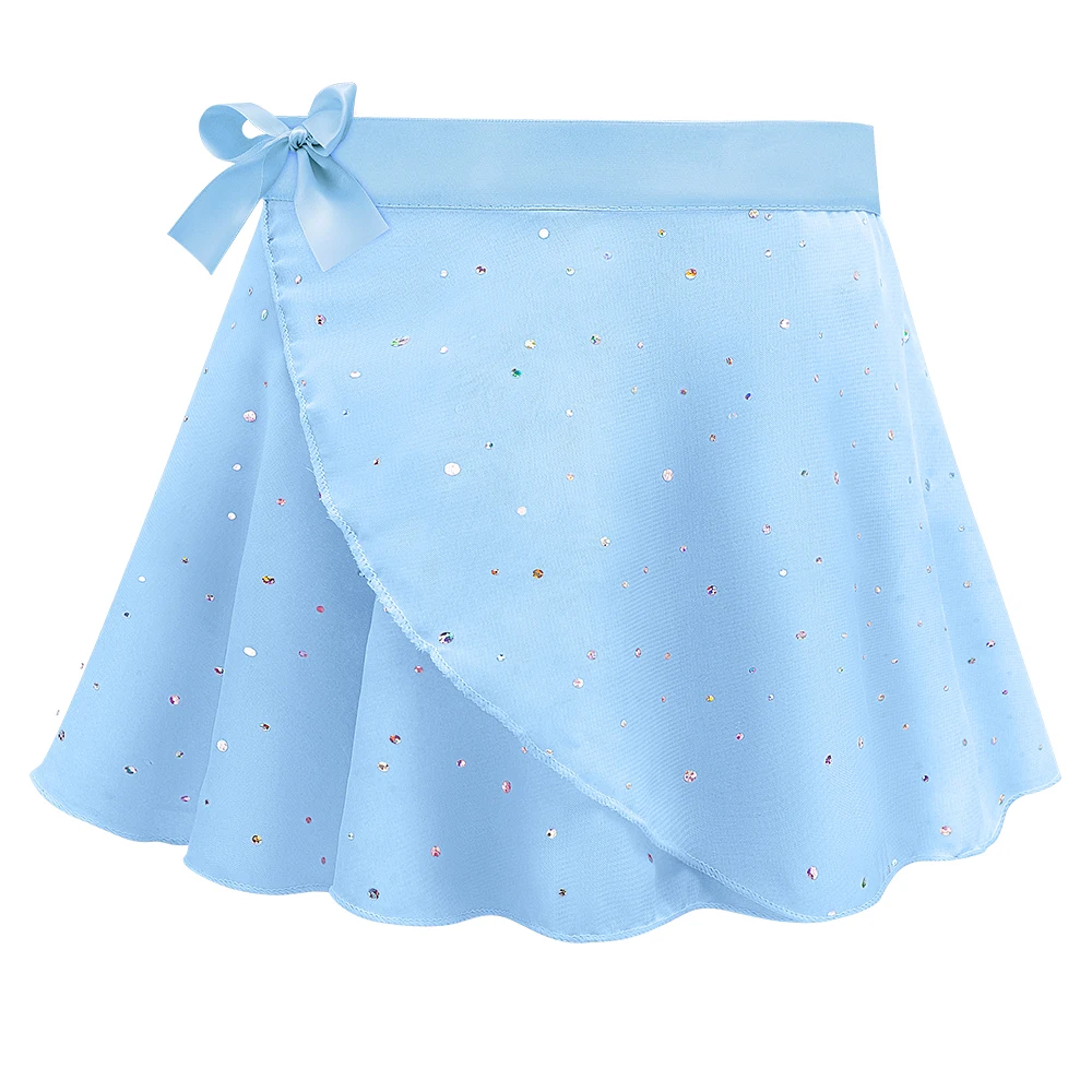 Mädchen Ballett Trikots mit abnehmbarem Rock Combo Krawatte Kurzarm Ballett Tanz Kleid Outfit Kinder Gymnastik Kostüm – Detail 19