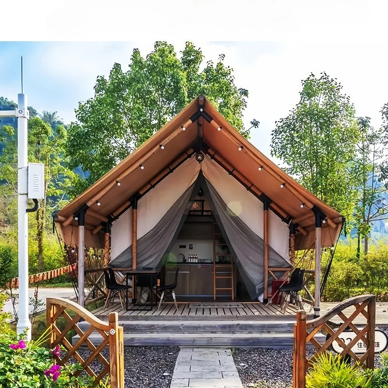 

Outdoor Luxury European-style Nomadic Tent Camp for Cycling and Social Media Influencers in Scenic Area for Holiday and Luxury