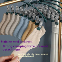 1/2/3 pieces of stainless steel arc-shaped drying racks are suitable for anti slip drying of socks and storage wardrobes