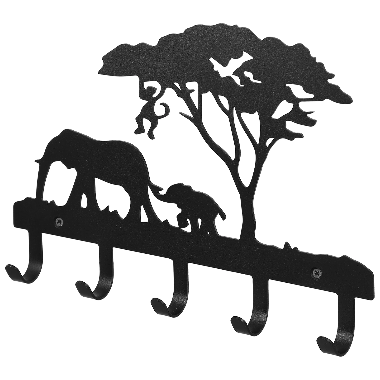 

Creative Iron Elephant Shaped Hanger Clothing Hook Perfect for Coats Hats Keys Storage Wall Decor Hooks