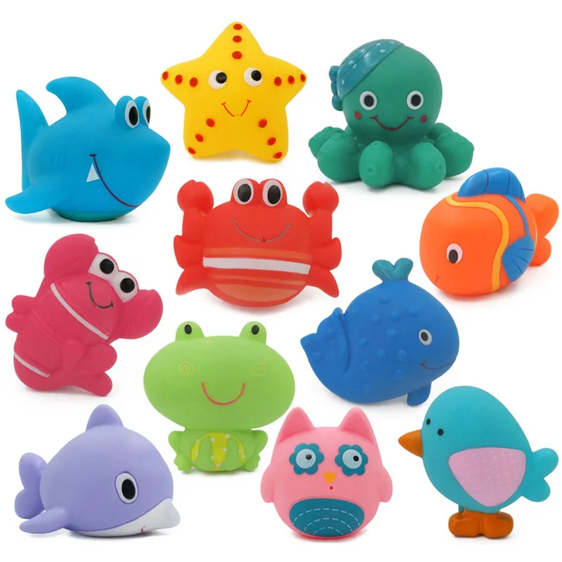 

Bath Toys for Kids Summer Children's Bathroom Water Spray Shark Toys Floating Animals Bath Toy