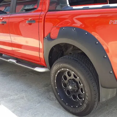 

Wide & Thick Fender Flares with Rivets for Ford Ranger T6/T7/T8 (2012-2021) - Off-Road Style Upgrade