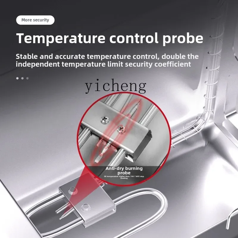 ZK Automatic Lifting Fryer Electric Fryer Commercial Fryer Single Cylinder Intelligent Timing Double  Chicken Chop Fries Machine