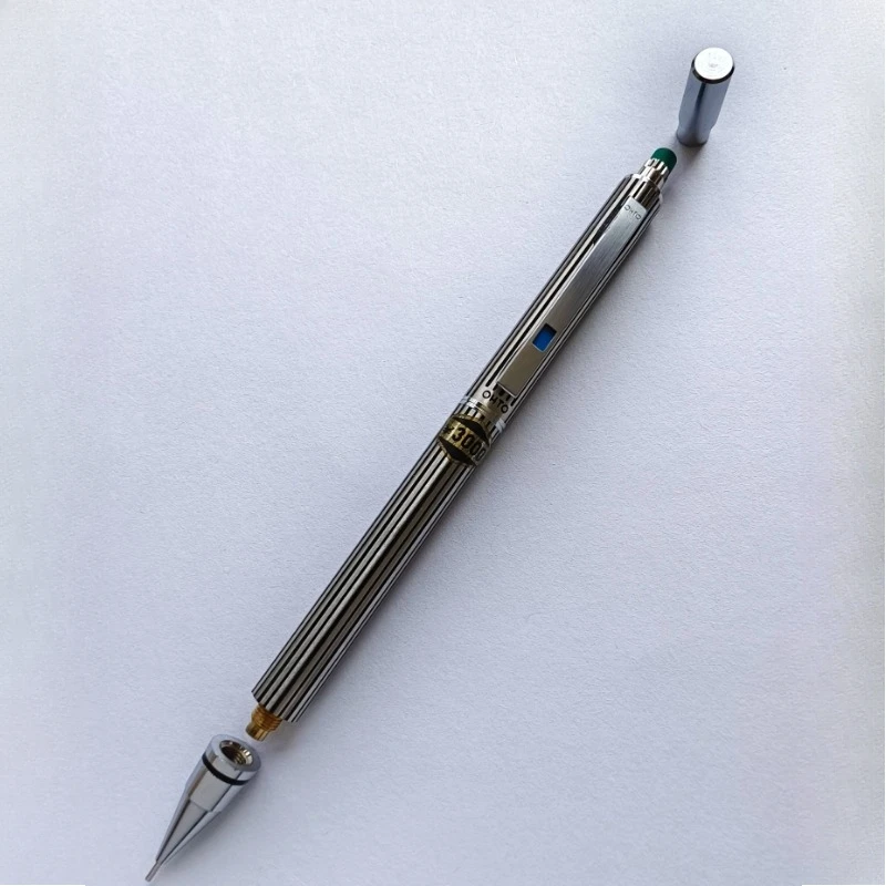 1980 Old Collection Stationery Japan OHTO SP-30 Automatic Pencil Full Metal Click Core 0.5mm Silver Student Propelling Pencil